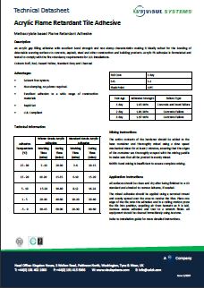 acrylic fr adhesive visul